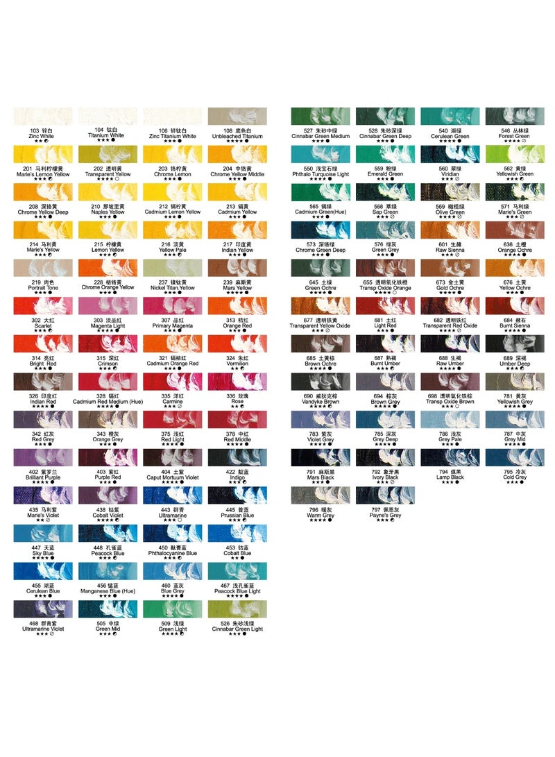 ماريز ألوان زيتية من ماري (O-1050B) - 50 مل | ألوان احترافية مقاومة للضوء والتشقق للرسم الفني - Image 3